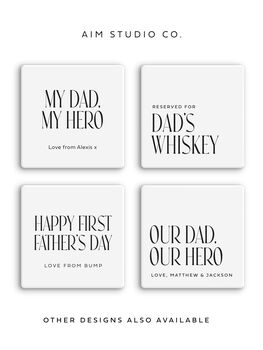 Grandad's Drink Personalised Ceramic Coaster, 7 of 10