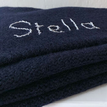 Cashmere Baby Blanket Personalised With Constellation, 3 of 7
