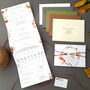 Autumn Eucalyptus Wreath Wedding Invitation Sample, thumbnail 2 of 8