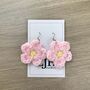 Crochet Daisy Flower Earrings, thumbnail 6 of 11