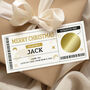 Personalised Gamer Scratch Card Christmas Voucher: Gold Circle Design, thumbnail 3 of 7