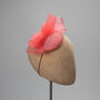 Coral Cocktail Hat 'Candace', thumbnail 2 of 10