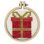 My Gift To You Christmas Mini Matchbox Cross Stitch Kit, thumbnail 3 of 5