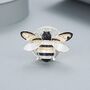 Black And Yellow Magnetic Bee Brooch, thumbnail 1 of 2