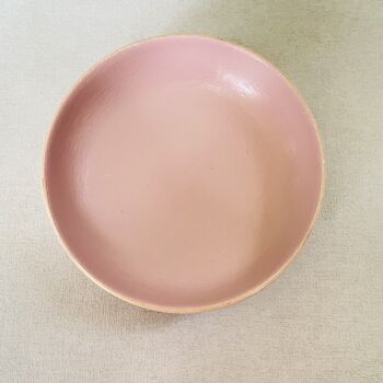 Antique Painted Pink Wooden Fruit Bowl ~ Six, 7 of 11
