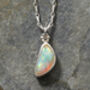 Australian Opal Necklace In Sterling Silver, thumbnail 1 of 3