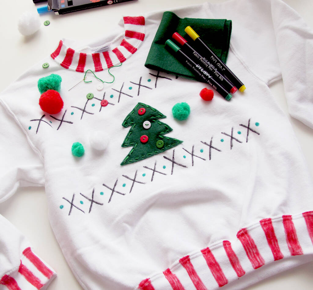 Make Your Own Christmas Jumper Craft Kit, 1 of 2