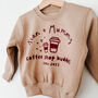 Coffee Shop Buddies Personalised Kid's Jumper, thumbnail 2 of 9