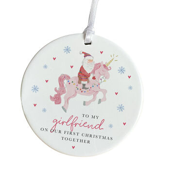 First Christmas Together Ornament Personalised Xmas Gift, 7 of 7