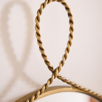 Gold Braided Wall Mirror, 4 of 4