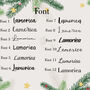 Personalised Velvet Christmas Stocking With Names, thumbnail 2 of 5