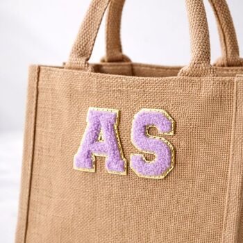 Personalised Square Jute Bag, 3 of 5
