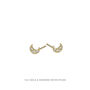 14ct Gold And Diamond Single Stud Earrings, thumbnail 6 of 11