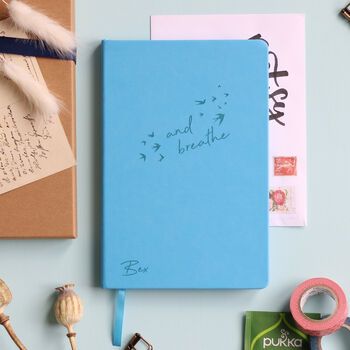 And Breathe Personalised Luxury Journal Notebook, 2 of 12