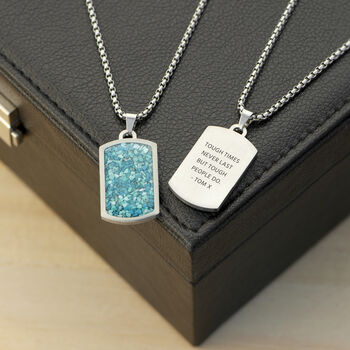 Personalised Men's Semi Precious Gemstone Necklace, 4 of 12