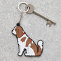 King Charles Cavalier Keyring Personalised Option, thumbnail 4 of 4