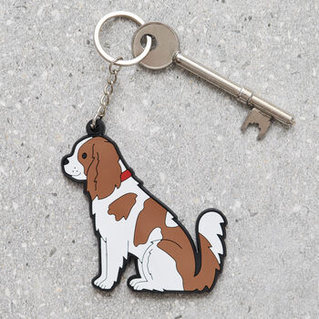 King Charles Cavalier Keyring Personalised Option, 4 of 4