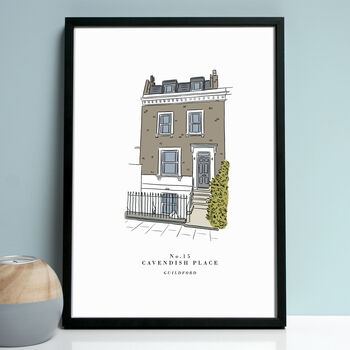 Personalised Colour House Portrait Print, 2 of 5