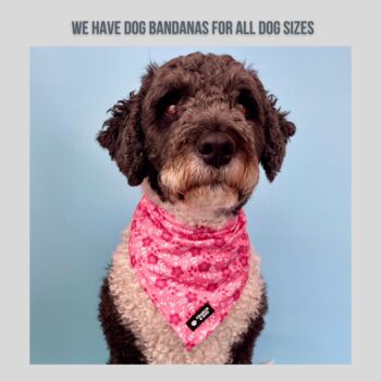 Pink Floral Dog Bandana, 3 of 3
