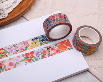 Mixed Washi Tape Set, Eco Friendly Paper Masking Tape, 10 Meter Rolls, 8 of 10