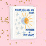 Sun, Moon And Stars Mother's Day Card, thumbnail 2 of 4