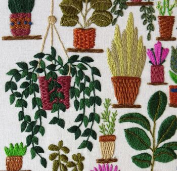 Plantopia Hand Embroidery Kit, 6 of 12