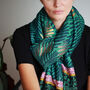 Gold Foliage Palm Leaves Scarf, thumbnail 8 of 12