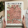 Personalised Vintage Map Framed Print, thumbnail 1 of 6