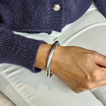 Square Bangle Silver, 3 of 8