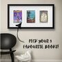 Book Lover Customized Print Three Covers Framed Gift, thumbnail 5 of 7