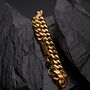 Gold Engravable 9mm Cuban Link Bracelet Unisex, thumbnail 7 of 10