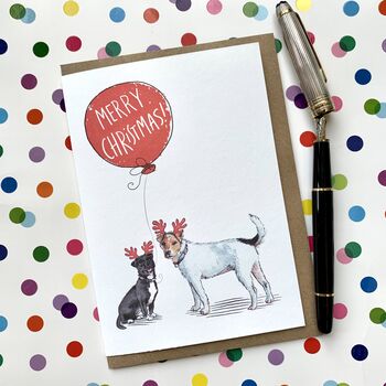Personalised Multiple Dog Christmas Card Pack, 2 of 2