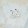 Manhattan Silver And Freshwater Pearl Earrings, thumbnail 1 of 4