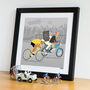 Personalised Cycling Print, Custom Race Leader Cyclist, thumbnail 7 of 11