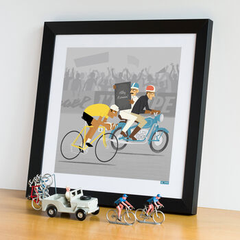 Personalised Cycling Print, Custom Race Leader Cyclist, 7 of 11