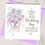 Personalised Glittery Wedding Bouquet Card, thumbnail 2 of 2