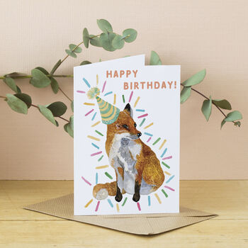 Fox Happy Birthday Greeting Card, 2 of 4