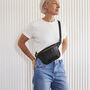 Personalised Luxury Leather Sling Bum Bag With Optional Hot Stamped Initials Or Name, thumbnail 6 of 12