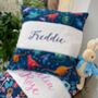 Colourful Dinosaur Name Cushion, thumbnail 7 of 8