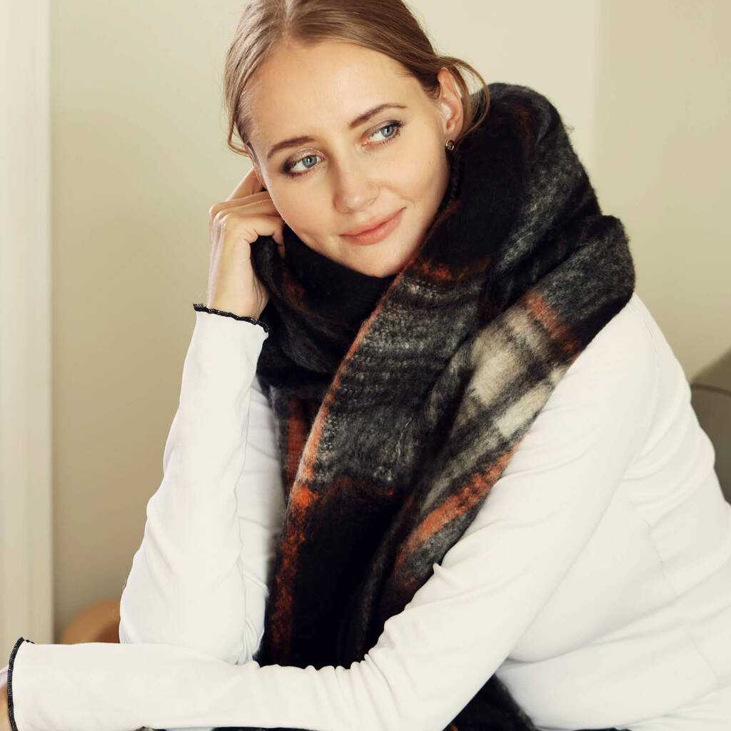 Personalised Chunky Felt Neutral Colour Theme Scarf By Studio Hop