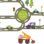 Personalised Children's Road Wall Sticker Pack, thumbnail 4 of 7
