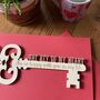 Personalised Key To My Heart Valentines Keepsake Card, thumbnail 6 of 12