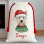 Personalised Westie Santa Sack, thumbnail 1 of 3