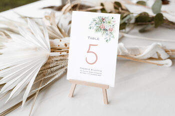 Floral Wedding Table Numbers, 3 of 3