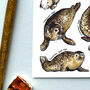 Seals Of Britain Watercolour Postcard, thumbnail 7 of 9