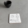 Fell Asleep Coaster – David Shrigley Funny Art Gift, thumbnail 3 of 6