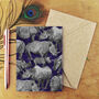 Crash Of Rhinos Greetings Card, thumbnail 1 of 7