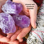 Luxury Lavender Soy Candle With Amethyst Crystals, thumbnail 7 of 9
