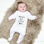 Dream Big Little One Baby Grow, thumbnail 1 of 9