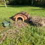 Wooden Hedgehog House With Feeding Bowls And Straw, thumbnail 6 of 7